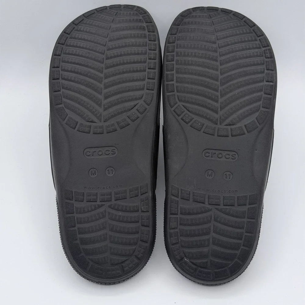 Crocs Classic Sandal Bleach Tie Dye Black Pink Men Size 11 Slides Shoes 207310